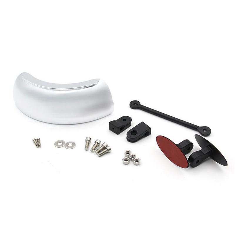 Motorcycle Rearview Mirror with 180 Degree Vision Convex Lens for ATV UTV Scooter Boat Car