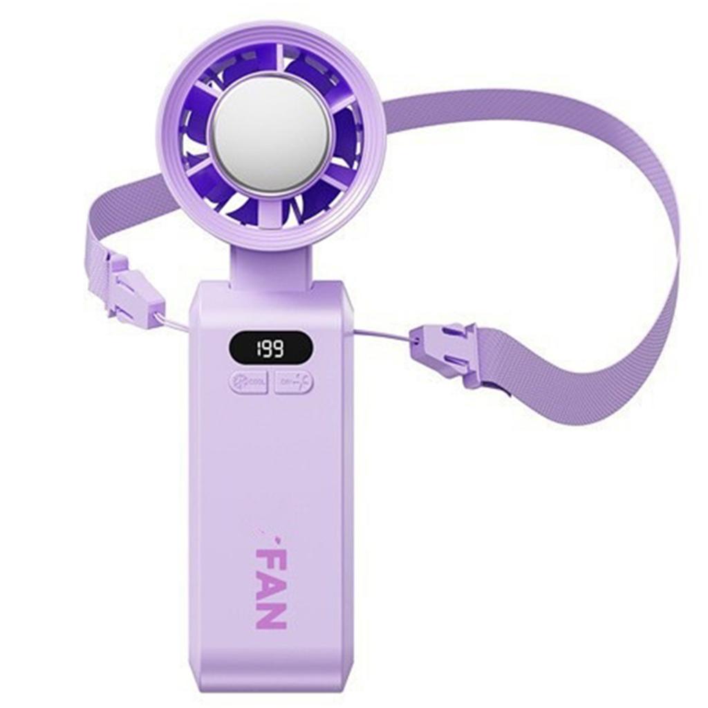 Portable Handheld Turbo Fan Rechargeable Cooling Fan 199 Speeds Hand/Neck/Desk Fan for Travel Outdoor Camping Beach Makeup