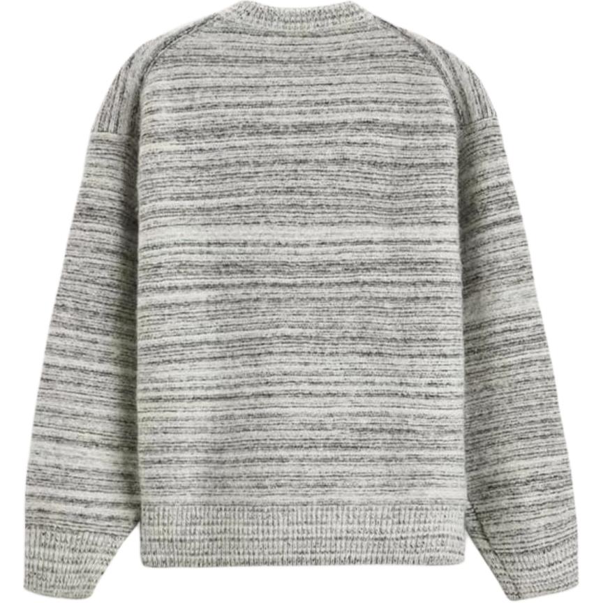 Zara X Studio Nicholson Collaboration Simple Comfortable Casual Crew Neck Long Sleeve Knit Sweater Men sweater Gray 0693306-251