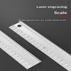 Aluminum Alloy Protective Ruler Anti Slip Design Cut Resistant Edge No Ink Bleed For School Office Drawing Crafting Measuring
