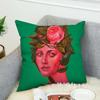 Natasha Lelenco Abstract Art Pillow Case For Car Sofa Decorative Home Double-sided Print Plush Square Throw Pillow Cushion Cover