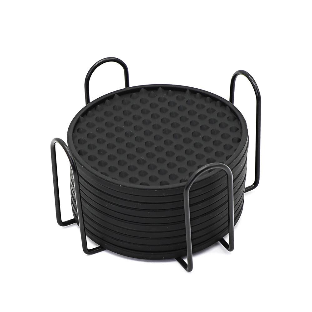 New silicone coaster, high temperature resistant and non-slip desktop thermal insulation mat, teacup mat, round coaster.