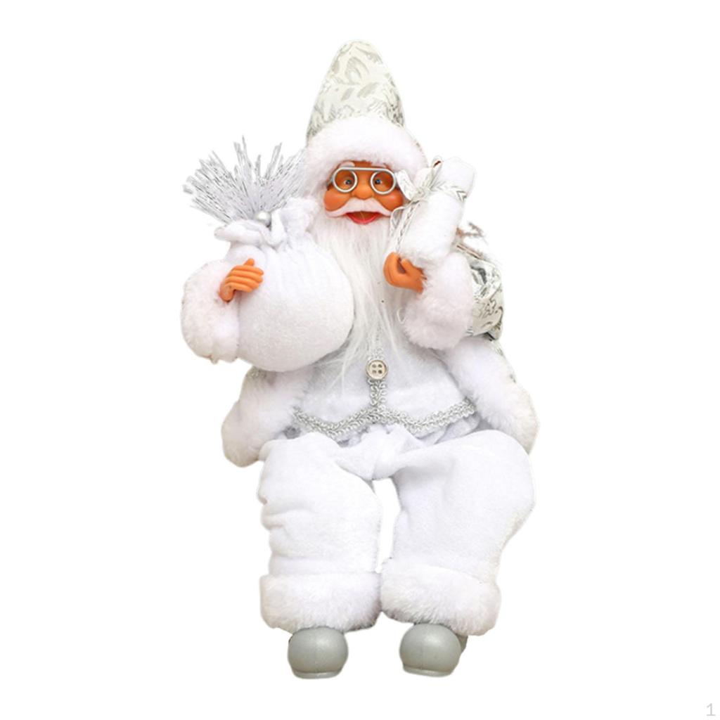 Santa Claus Doll Christmas Scene Figure Crafts Birthday Gift Collection Creative Xmas Decor Ornament