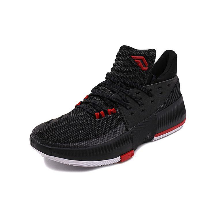 adidas D Lillard 3 'Black Scarlet' CG4186