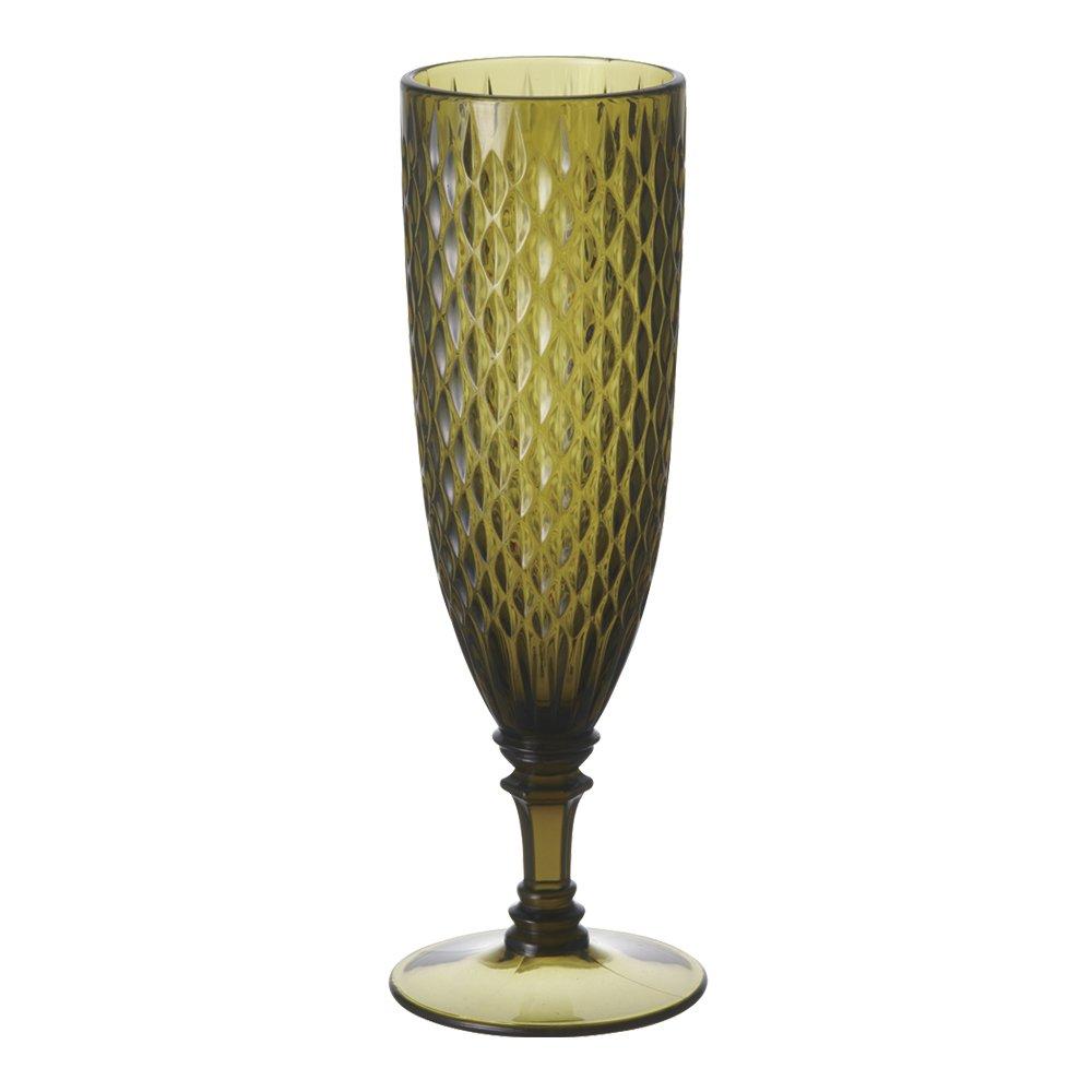 KINTO ROSETTE Champagne Glass, 160ml, Green, 22834