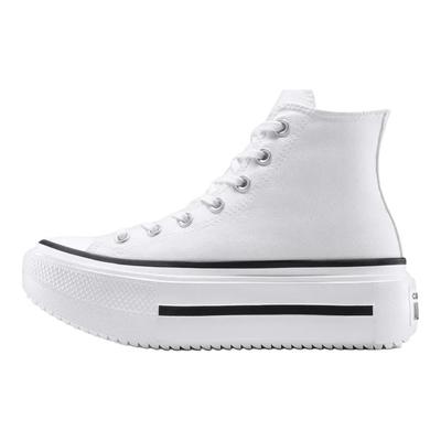 Chuck Taylor All Star Lift Double Stack Haut Blanc Noir Baskets Unisexe A12976C