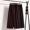 DIMANAF 2026 Autumn Winter Plus Size Long Pants Women Elastic Waist Loose Solid Casual Basic Trousers Pants Wide Leg Pants