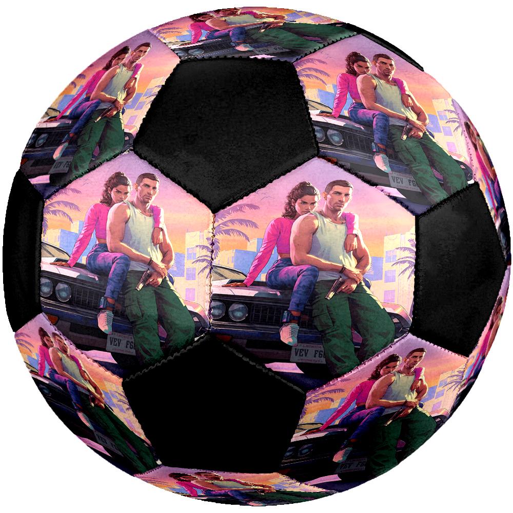 GTA 6 Theme Size 5 Soccer Ball, Suitable for Both Indoor and Outdoor Matches, a Gift Suitable for Everyone.
