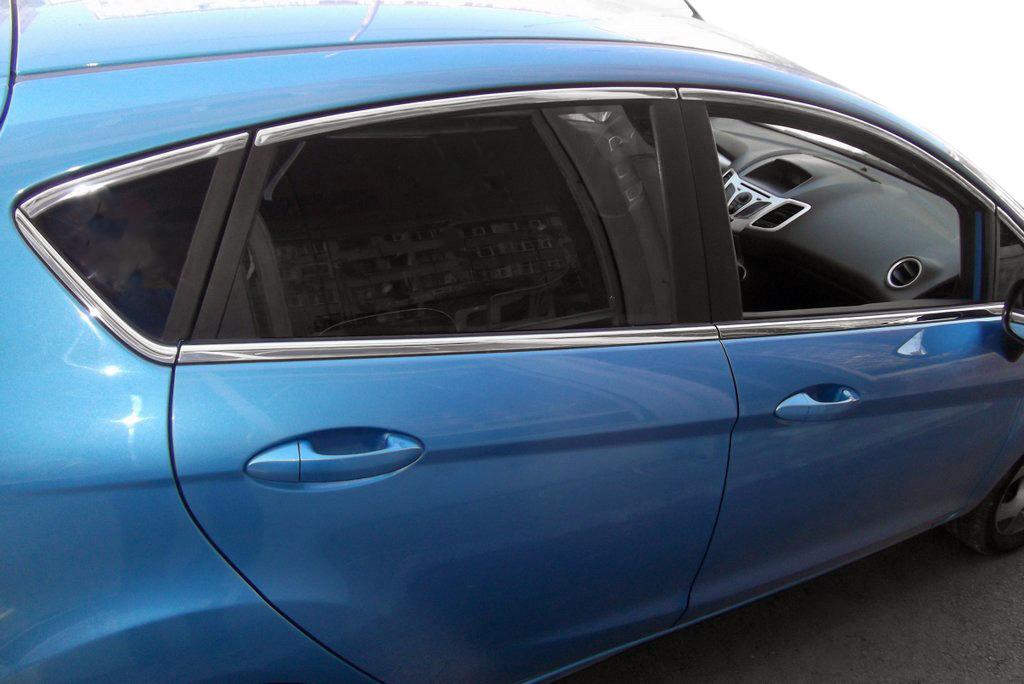 

Верхні молдинги скла (8 шт, нерж) для Ford Fiesta 2008-2017 рр.
