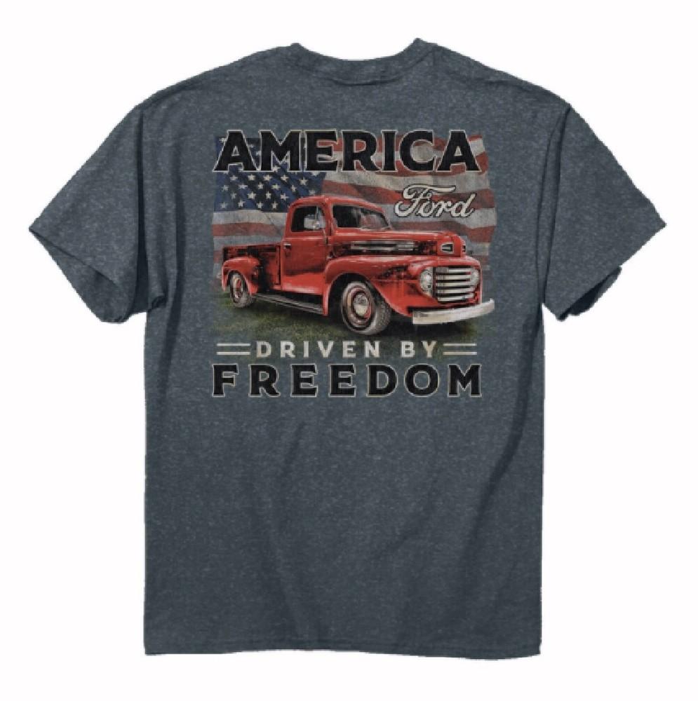 Ford America Driven By Freedom Short Sleeve T-Shirt  NEW Fast Free Ship Unisex T-Shirt L