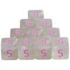 10pcs 6 Sided Glitter Dice for DND RPG Board Game Accessories Polyhedral Dice Set