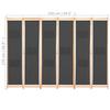 6 Panel Room Divider Gray 240 X 170 X 4 Cm Fabric