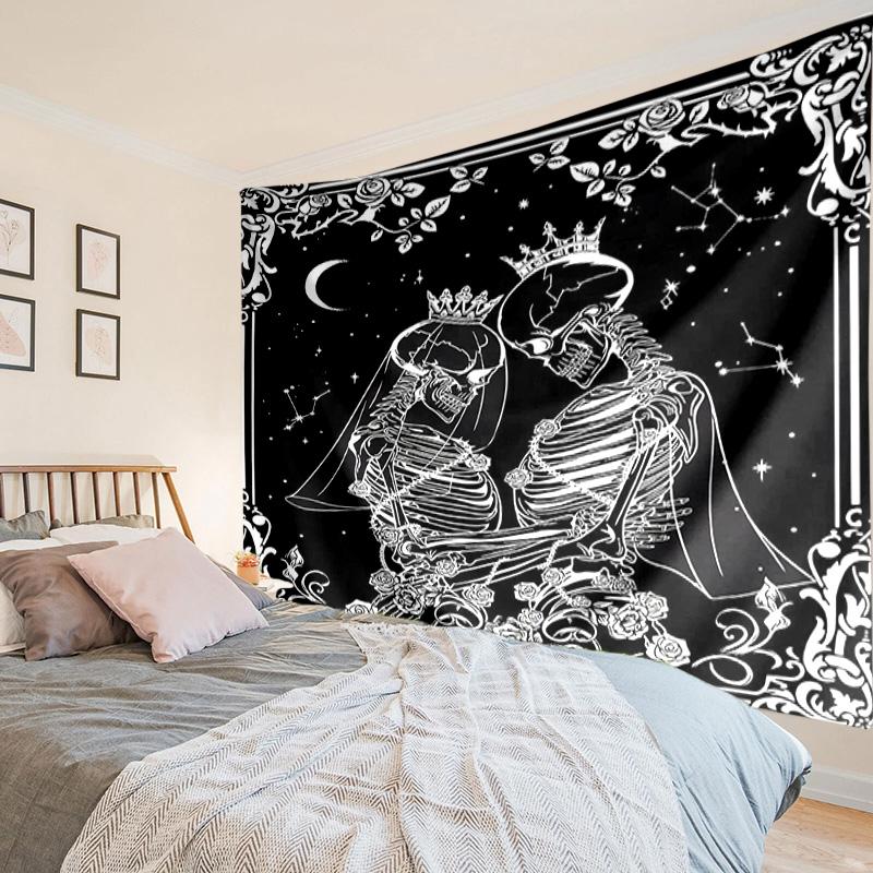 Day Of The Dead Celebration Tapestry Room Decoration Wall Hanging for Living Room Bedroom, dormitory, Birthday and Christmas gifts