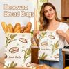 Reusable Beeswax Bread Bags Organic Linen Lock Closure Sourdough Bread Bags Beeswax Coated Freshness Preservation