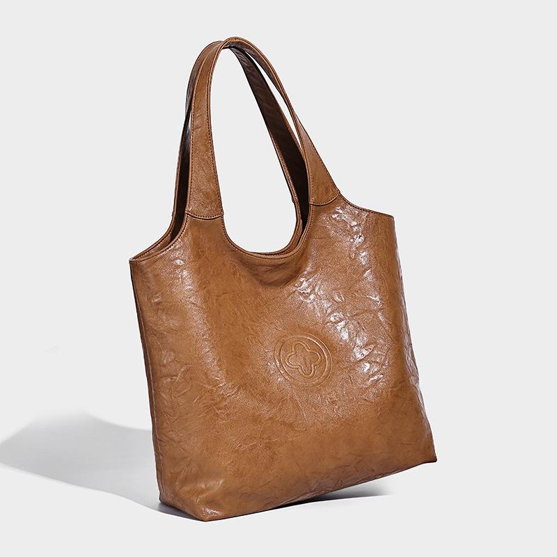 New fashion casual portable women's bag niche high-end vegetable basket bag large capacity shoulder tote bag