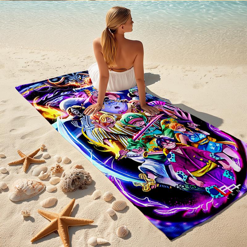 1Pc Dragon Ball Heroes Epic Battle Beach Towel Quick Dry Multiuse For Beach Pool Gym Yoga Home Travel Christmas Halloween Xmas Gift L1384