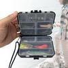 2Pcs Fishing Lures Hooks Storage Container Double Side Fishing Accessory Case Fishing Tackle Storage Box with Divider