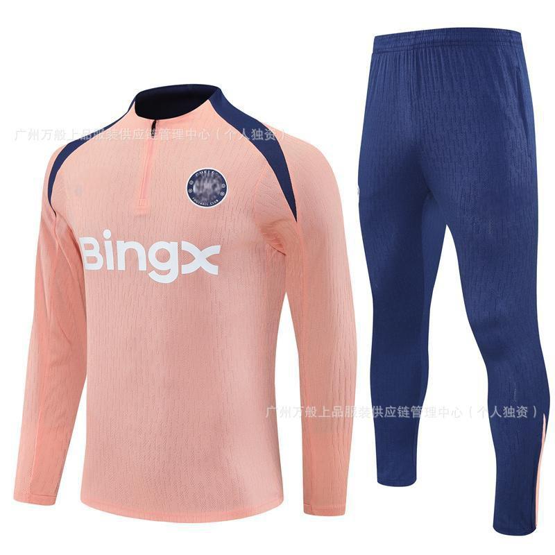 Chelsea Soccer Training Jersey Long Sleeve Unisex Adult Kids Sportswear Breathable Quick Dry Football Practice Top