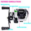 Electronic Baitcasting Led Screen Fishing Reel High Speed 7.2:1 10kg Drag Waterproof Saltwater and Corrosion Resistant Cast Drum Wheel Casting 7+1BB