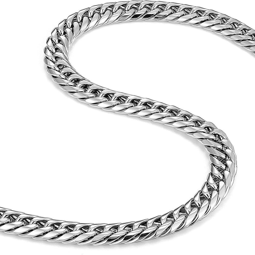 Męski Bardzo Gruby Łańcuszek ze Stali Tytanowej - Nie Blaknący, Dostępny w Szerokościach 8, 10, 12, 14mm