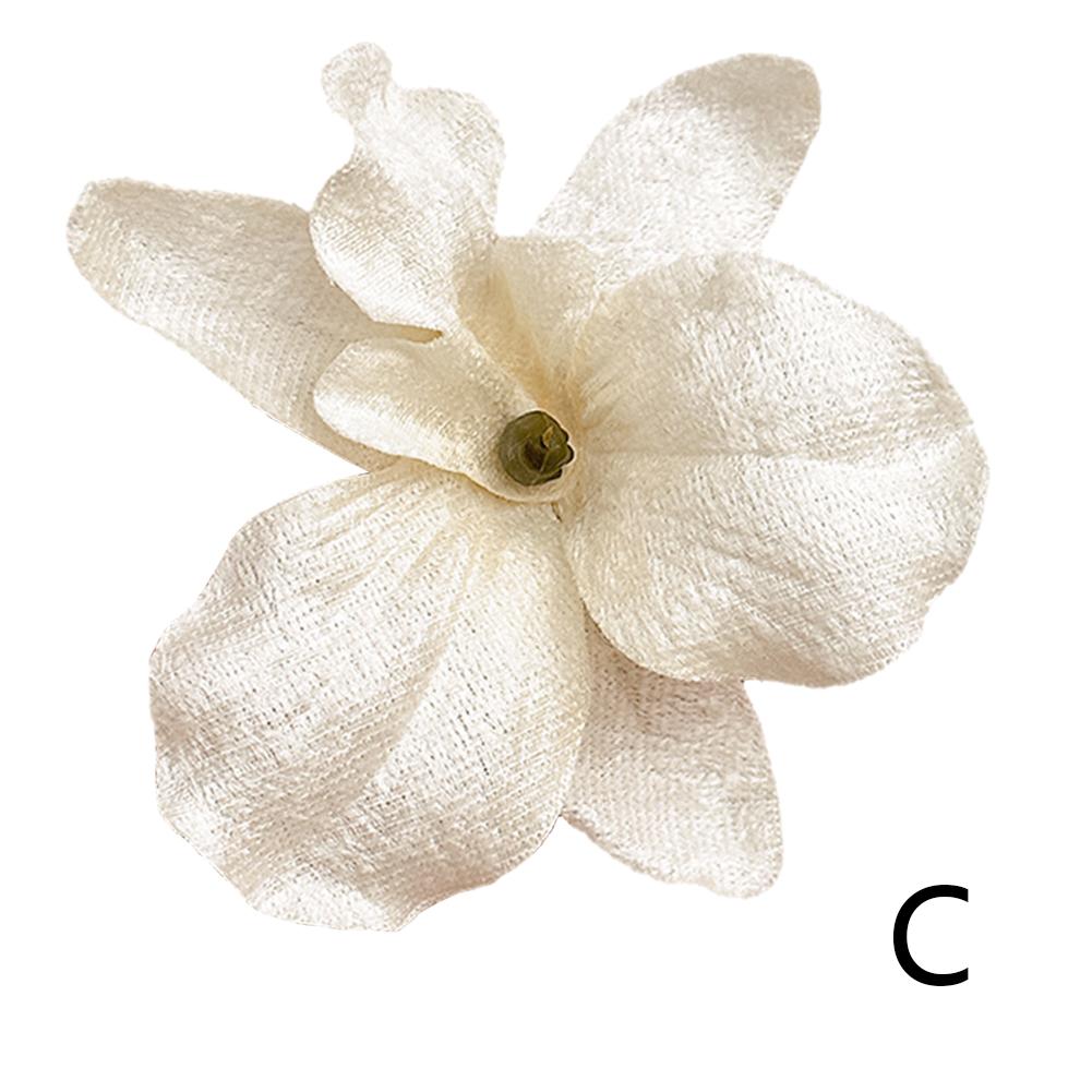 

Flower Grasp Clip Bohemian Orchid Side Clip Simulation Flower Seaside Resort Style Fashion Hairpin Flower Headwear Hair Clips
