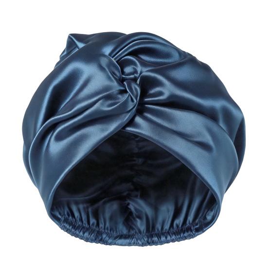 

Women Sleeping Satin Bonnet Hair Silk Braids Adjustable Elastic Long Curly Hair темно-синього кольору