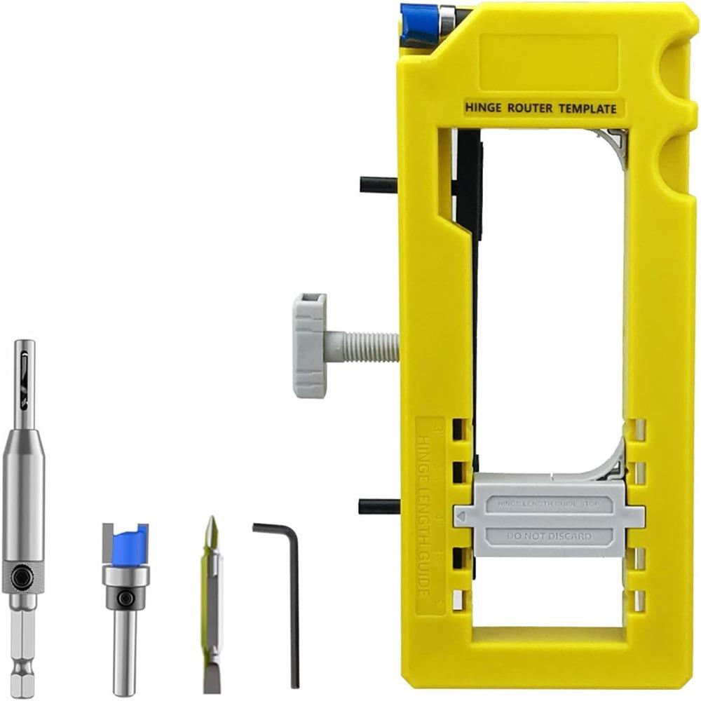 Square Door Hinge Router Template Adjustable Door Hinge Mortiser Door Hinge Jig Home Improvement
