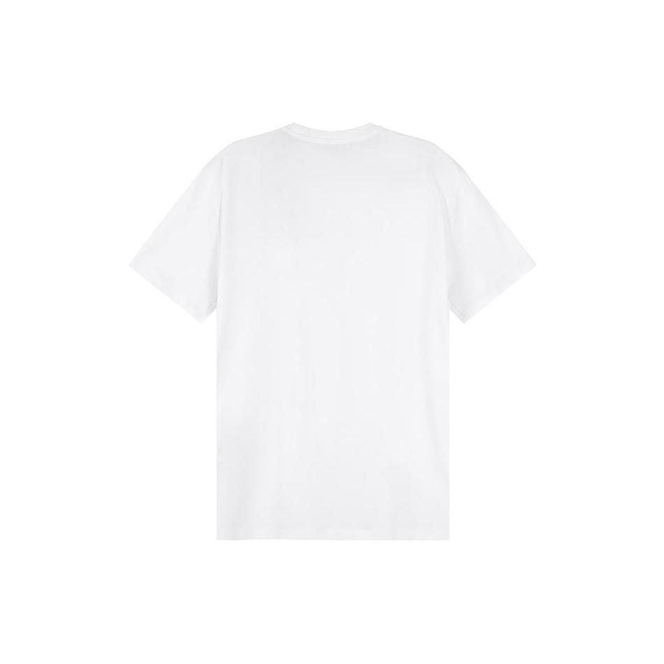Armani Exchange Solid Logo Print Crew Neck Short Sleeve T-Shirt Men Tops White 8NZTPR-ZJH4Z-1100