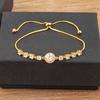 Nidin New Fashion Upscale Jewelry Shiny Zircon Geometric Charm Link Chain Bracelets 15 Styles Fine Party Wedding Jewelry Gift