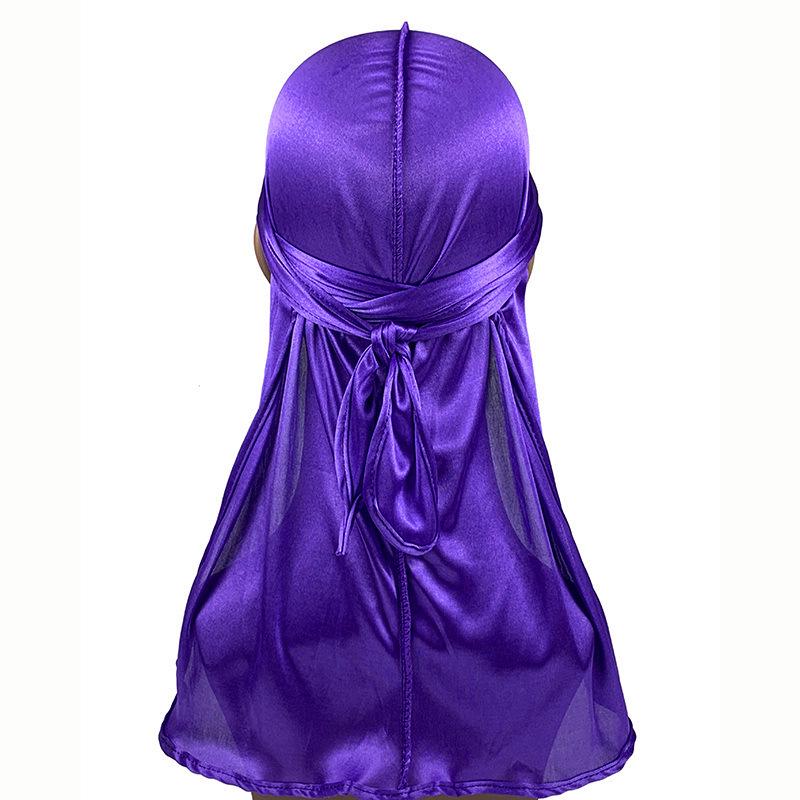 Imitation Silk Edging Long Tail Pirate Hat & Cycling Durag