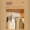 Adjustable Multiple Fold Pants Hangers Pants Rack Hangers For Pants Clothes Organizer Hangers Save Wardrobe Space Bedroom Closet