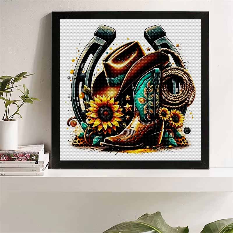 New Arrival 5D DIY Full Circle Diamond Painting "Mechanical Cowboy Gear" Embroidery Cross Stitch Home Decor Gift