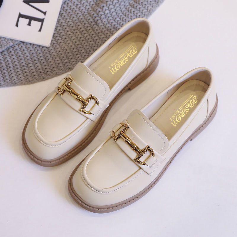 2025 Frühling Damen Leder Loafers: Weiche Sohle, vielseitige Ballerinas für Büro oder Freizeit