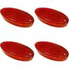 APSMOTIV 6PCS LED Marker lights trailer 12V Trailer Red Side Marker Clearance Lights for Trailers semi trucks freightliner cargo Universal Fit