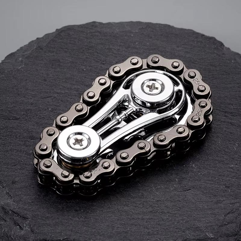 Sprockets Flywheel Fingertip Gyro Fidget Spinner Antistress Anxiety Metal Bike Chains EDC Spinner Fidget Toys For Adult Kids