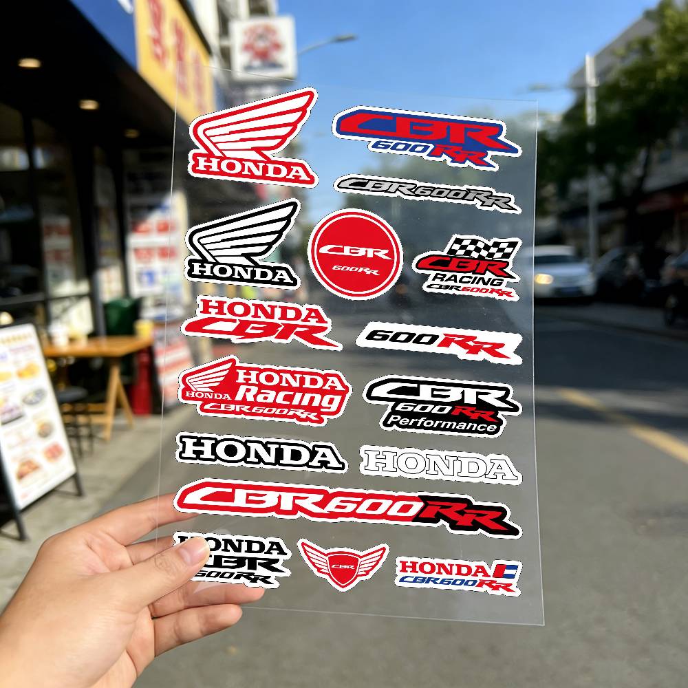 FOR HONDA CBR600RR Reflective Motorcycle Stickers Waterproof Vinyl Decals for Motorbike Helmet Fuel Tank Bike XL0