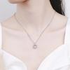 Rose Gold Beating Heart-warming Necklace for Women Ins Women's Design Sense Pendant Accessories