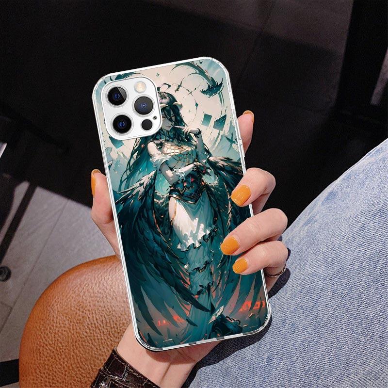 Albedo Overlord Anime Phnoe Case for Iphone 17 Air 16 11 12 13 Mini 14 Plus 15 Pro Max 7 8E SE 2020 16ProMax Phone Cover Coque 1
