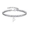 Fashion 26-Letter Frosted Chain Anklet – Trendy, Simple Jewelry Gift