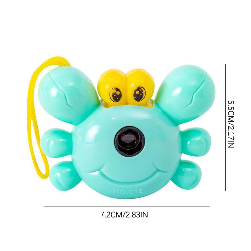 Funny Crab Kaleidoscope Camera Toy Cartoon Camera Toy Child Color Cognition Educational Toys For Kid Birthday Gifts