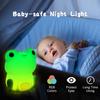 D5 Night Lamp for Kids Frog Silicone Sleeping Night Light Dimmable Timer Rechargeable Colorful Light Room Decor Children Gifts