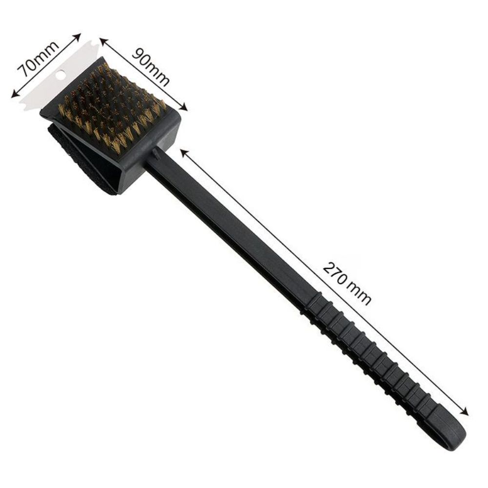 Copper Wire Bristles BBQ Cleaning Brush 3in1 Barbecue Cleaner Cleaning Brush  Outdoor Bbq