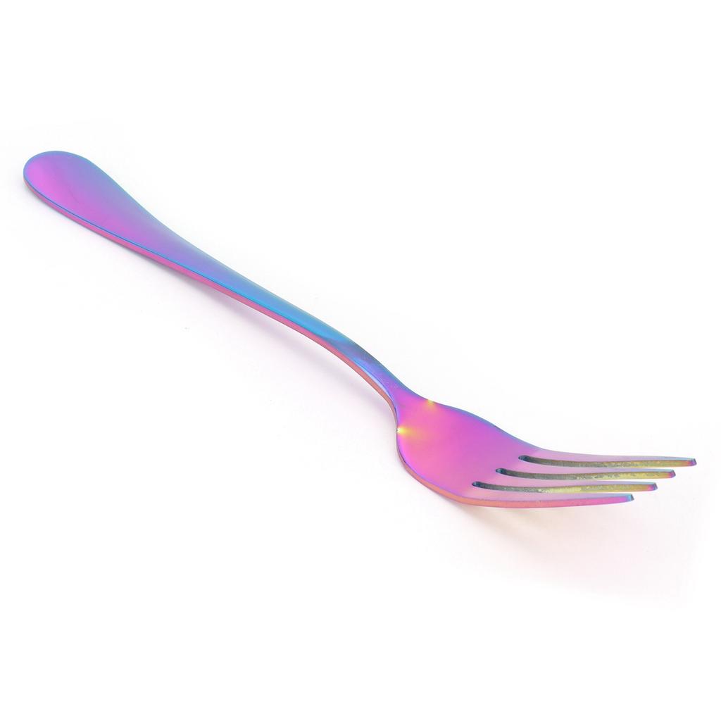 Fork Stainless Steel Western Style Tableware Flatware Suitable for Restaurant Kitchen HomeRainbow Colors