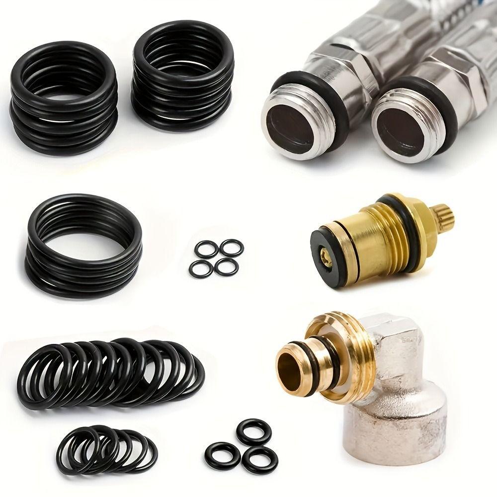990pcs Kit Air Conditioning O Ring Kit Durable Wear-resistant Seal Rubber O-Rings Nitrile Rubber Maintenance