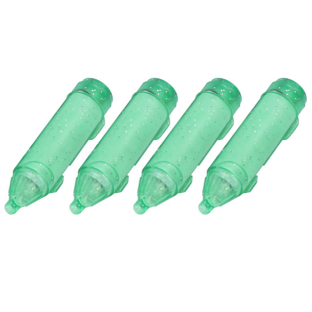 4 Stück Angeln LED Köderlicht Unterwasser Köderlampe Wasserdicht Köderlicht Grün mit Box