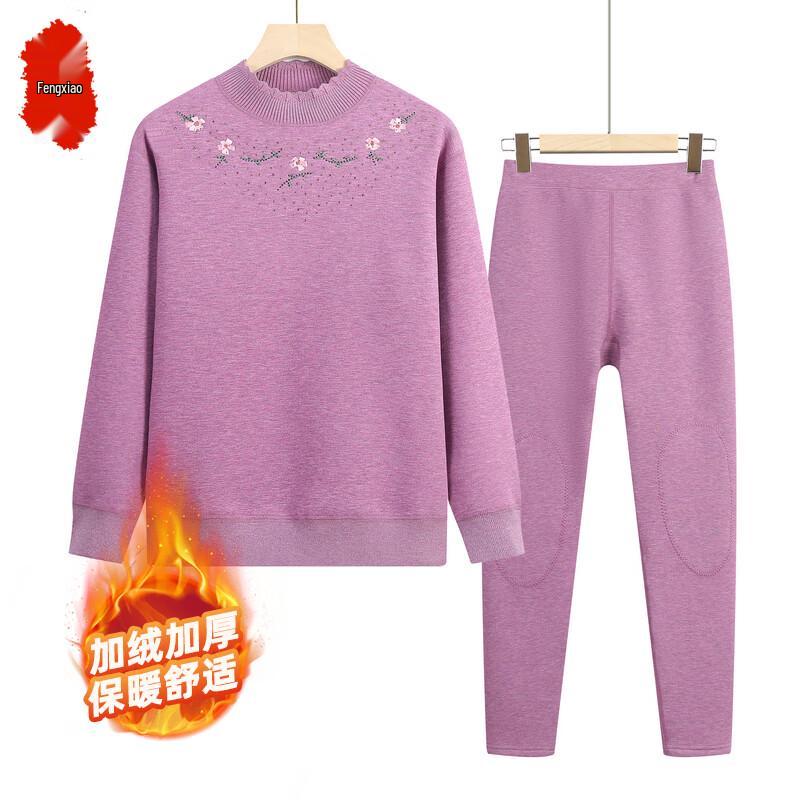 

Комплект плюшевого утолщенного термобелья для пожилых женщин 3XL