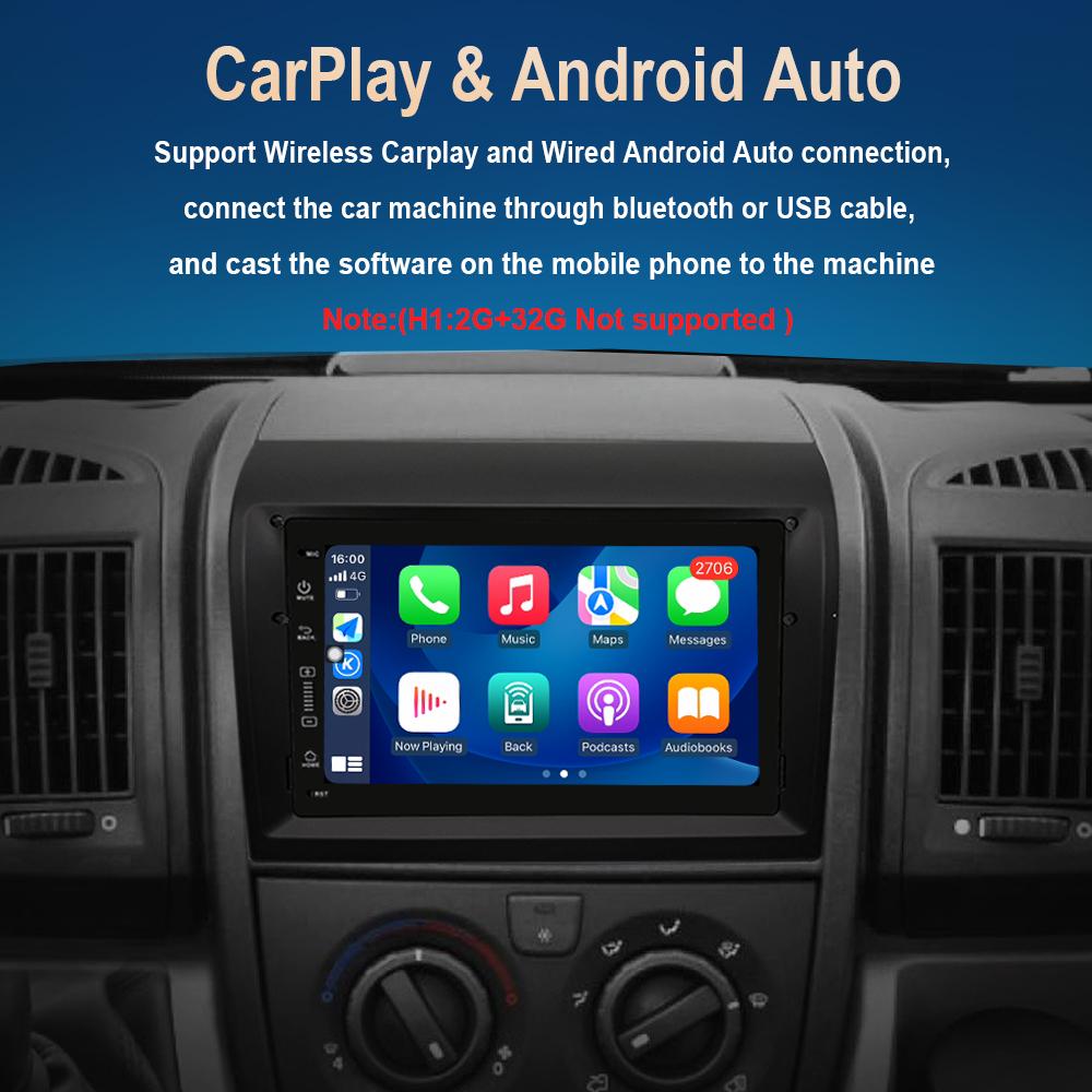 Android Car Radio Multimedia Video Player 7 Inch for Fiat Ducato 2006 - 2016 DSP Stereo GPS Bluetooth HD Touch Screen Carplay