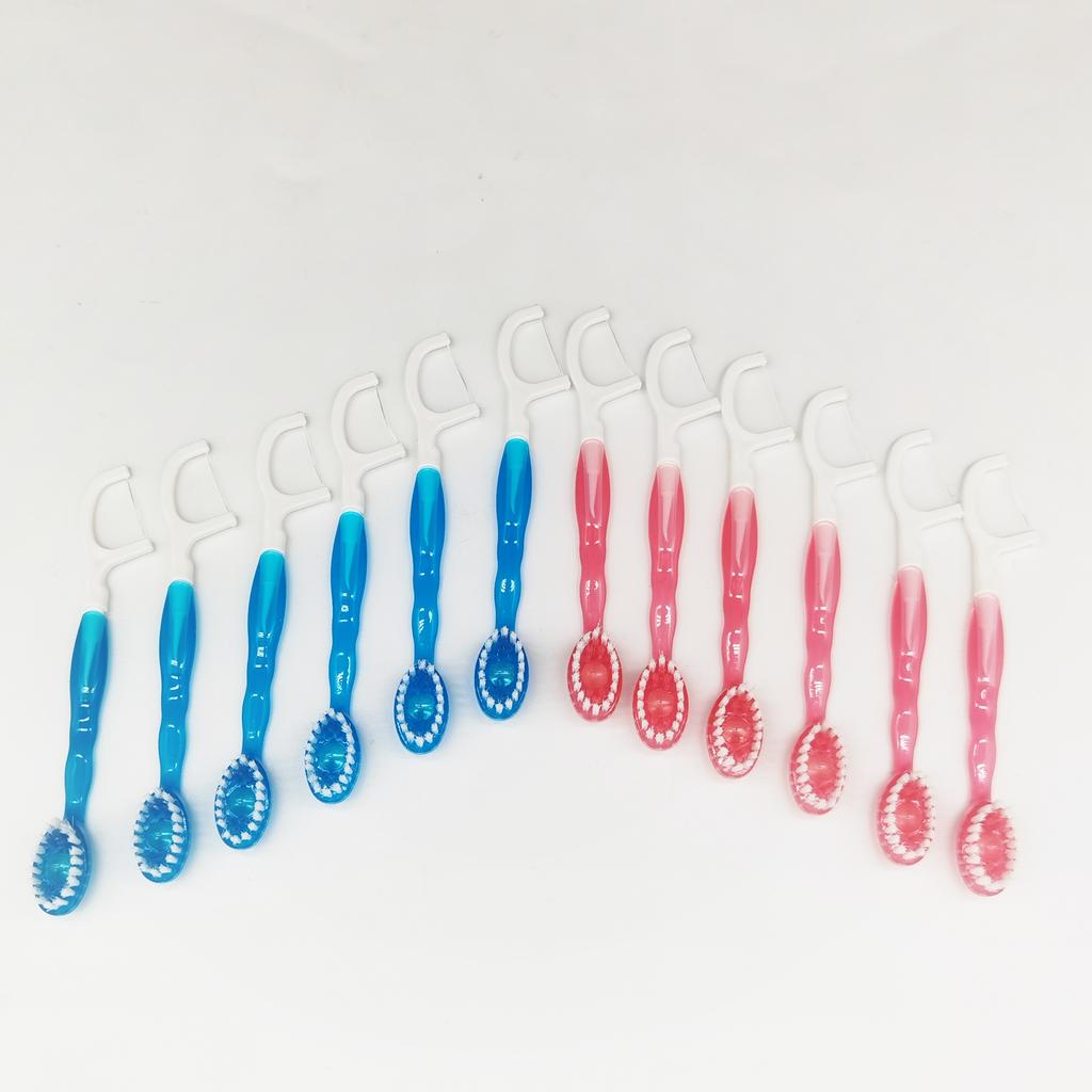 Soft Bristle Disposable Mini Toothbrush With Pre-Pasted on the Go Toothpaste Fresh Medium Bristle for Adults Use at Home