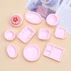 10-Piece Handmade Resin Cartoon Plate Set for Dollhouse Decor and DIY Crafting