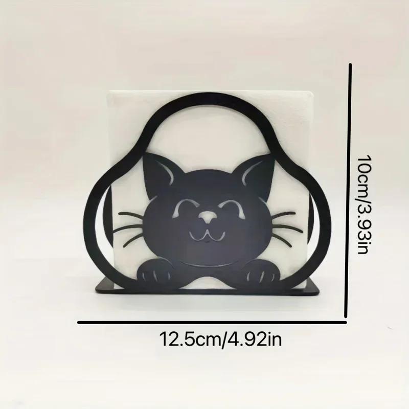 Home LivingRoom Iron Art Standing Tissue Holder Rustic Animal Pattern Party Wedding Dining Table Decor Napkin Stand Storage Rack